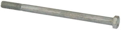 Value Collection - 3/8-16 UNC, 6" Length Under Head Hex Head Cap Screw - Partially Threaded, Grade 2 Steel, Zinc-Plated Finish, 9/16" Hex - Apex Tool & Supply