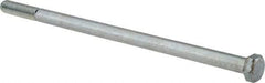 Value Collection - 3/8-16 UNC, 8" Length Under Head Hex Head Cap Screw - Grade 2 Steel, Zinc-Plated Finish, 9/16" Hex - Apex Tool & Supply