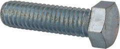 Value Collection - 7/16-14 UNC, 1-1/2" Length Under Head Hex Head Cap Screw - Fully Threaded, Grade 2 Steel, Zinc-Plated Finish, 5/8" Hex - Apex Tool & Supply