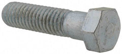 Value Collection - 7/16-14 UNC, 1-3/4" Length Under Head Hex Head Cap Screw - Partially Threaded, Grade 2 Steel, Zinc-Plated Finish, 5/8" Hex - Apex Tool & Supply