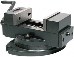 Wilton - 4" Jaw Width, 4" Max Jaw Opening, 1-1/2" Throat Depth, Manual Precision Self Centering Vise - Alloy Steel, 11-13/32" OAL x 7.9" OAW x 6-7/64" OAH - Apex Tool & Supply