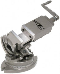 Wilton - 6" Jaw Width, 6" Jaw Opening Capacity, 3-Way Angle Swivel Machine Vise - Manual Operation, 1 Station, 19" Long x 13-1/4" High x 1-3/4" Deep, Alloy Steel - Apex Tool & Supply
