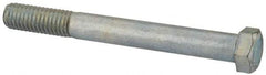 Value Collection - 7/16-14 UNC, 4" Length Under Head Hex Head Cap Screw - Partially Threaded, Grade 2 Steel, Zinc-Plated Finish, 5/8" Hex - Apex Tool & Supply