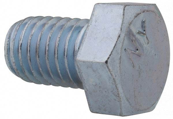 Value Collection - 1/2-13 UNC, 3/4" Length Under Head Hex Head Cap Screw - Fully Threaded, Grade 2 Steel, Zinc-Plated Finish, 3/4" Hex - Apex Tool & Supply