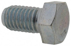 Value Collection - 1/2-13 UNC, 7/8" Length Under Head Hex Head Cap Screw - Fully Threaded, Grade 2 Steel, Zinc-Plated Finish, 3/4" Hex - Apex Tool & Supply