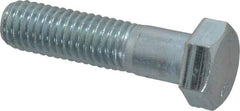Value Collection - 1/2-13 UNC, 2" Length Under Head Hex Head Cap Screw - Partially Threaded, Grade 2 Steel, Zinc-Plated Finish, 3/4" Hex - Apex Tool & Supply