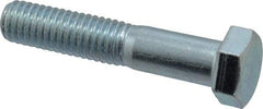 Value Collection - 1/2-13 UNC, 2-1/2" Length Under Head Hex Head Cap Screw - Partially Threaded, Grade 2 Steel, Zinc-Plated Finish, 3/4" Hex - Apex Tool & Supply