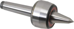 Rohm - MT3 Taper Shank, 2.362" Head Diam 882 Lb Capacity Live Center - 5,000 Max RPM, 1.661" Head Length, 63/64" Point Diam, 1.85" Point Len, 880 Lb Max Workpc, 6.949" OAL, Long Point - Apex Tool & Supply