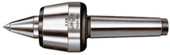 Rohm - MT6 Taper Shank, 4.134" Head Diam 5,512 Lb Capacity Live Center - 2,600 Max RPM, 3.217" Head Length, 1.9685" Point Diam, 3.071" Point Len, 5,500 Lb Max Workpc, 13.976" OAL, Long Point - Apex Tool & Supply