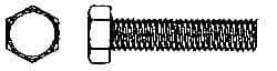 Value Collection - 5/16-18 UNC, 2-1/2" Length Under Head Hex Head Cap Screw - Fully Threaded, Grade 316 Stainless Steel, Uncoated, 1/2" Hex - Apex Tool & Supply