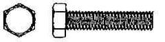 Value Collection - 1/4-20 UNC, 4-1/2" Length Under Head Hex Head Cap Screw - Fully Threaded, Grade 2 Steel, Zinc-Plated Finish, 7/16" Hex - Apex Tool & Supply