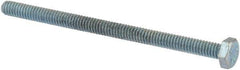 Value Collection - 1/4-20 UNC, 4" Length Under Head Hex Head Cap Screw - Fully Threaded, Grade 2 Steel, Zinc-Plated Finish, 7/16" Hex - Apex Tool & Supply