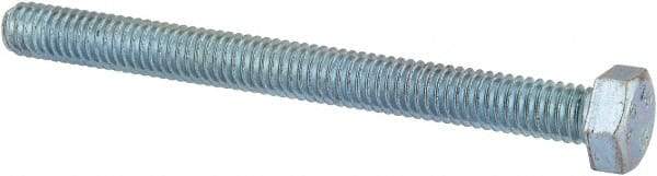 Value Collection - 5/16-18 UNC, 3-1/2" Length Under Head Hex Head Cap Screw - Fully Threaded, Grade 2 Steel, Zinc-Plated Finish, 1/2" Hex - Apex Tool & Supply