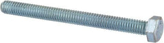 Value Collection - 5/16-18 UNC, 3-1/2" Length Under Head Hex Head Cap Screw - Fully Threaded, Grade 2 Steel, Zinc-Plated Finish, 1/2" Hex - Apex Tool & Supply