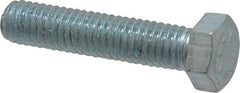 Value Collection - 3/8-16 UNC, 1-3/4" Length Under Head Hex Head Cap Screw - Fully Threaded, Grade 2 Steel, Zinc-Plated Finish, 9/16" Hex - Apex Tool & Supply
