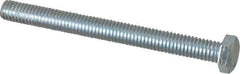 Value Collection - 3/8-16 UNC, 4" Length Under Head Hex Head Cap Screw - Fully Threaded, Grade 2 Steel, Zinc-Plated Finish, 9/16" Hex - Apex Tool & Supply