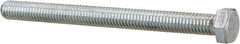 Value Collection - 3/8-16 UNC, 4-1/2" Length Under Head Hex Head Cap Screw - Fully Threaded, Grade 2 Steel, Zinc-Plated Finish, 9/16" Hex - Apex Tool & Supply