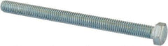 Value Collection - 3/8-16 UNC, 5" Length Under Head Hex Head Cap Screw - Fully Threaded, Grade 2 Steel, Zinc-Plated Finish, 9/16" Hex - Apex Tool & Supply