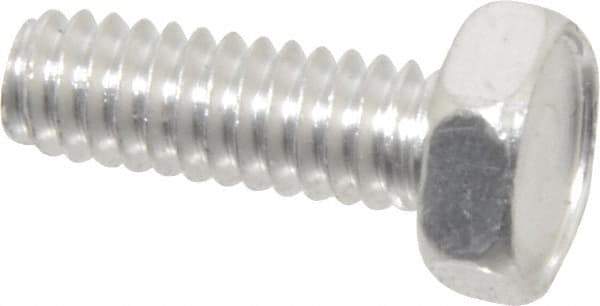 Value Collection - 1/4-20 UNC, 3/4" Length Under Head Hex Head Cap Screw - Grade 2024T4 Aluminum, 7/16" Hex - Apex Tool & Supply