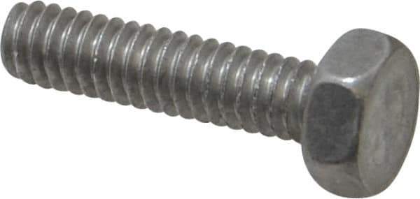 Value Collection - 1/4-20 UNC, 1" Length Under Head Hex Head Cap Screw - Grade 2024T4 Aluminum, 7/16" Hex - Apex Tool & Supply