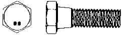 Value Collection - M24x3.00mm Metric Coarse, 110mm Length Under Head Hex Head Cap Screw - Partially Threaded, Grade 8.8 Steel, Zinc-Plated Finish, 36mm Hex - Apex Tool & Supply