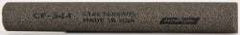 Norton - 4" Long x 1/2" Diam Aluminum Oxide Sharpening Stone - Half Round, Coarse Grade - Apex Tool & Supply