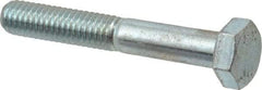 Value Collection - M6x1.00mm Metric Coarse, 40mm Length Under Head Hex Head Cap Screw - Partially Threaded, Grade 8.8 Steel, Zinc-Plated Finish, 10mm Hex - Apex Tool & Supply
