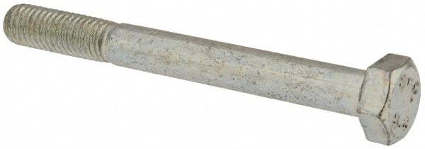 Value Collection - M8x1.25mm Metric Coarse, 75mm Length Under Head Hex Head Cap Screw - Partially Threaded, Grade 8.8 Steel, Zinc-Plated Finish, 13mm Hex - Apex Tool & Supply
