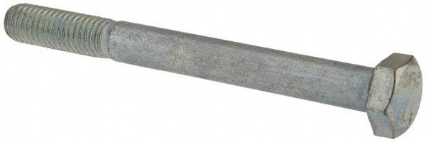 Value Collection - M8x1.25mm Metric Coarse, 80mm Length Under Head Hex Head Cap Screw - Partially Threaded, Grade 8.8 Steel, Zinc-Plated Finish, 13mm Hex - Apex Tool & Supply