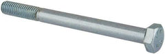 Value Collection - M8x1.25mm Metric Coarse, 90mm Length Under Head Hex Head Cap Screw - Partially Threaded, Grade 8.8 Steel, Zinc-Plated Finish, 13mm Hex - Apex Tool & Supply