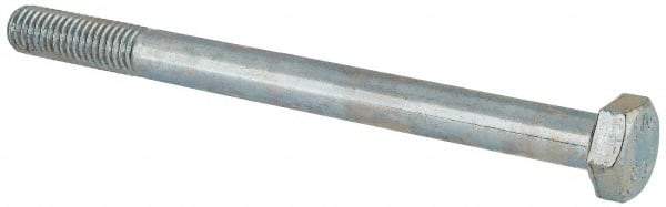 Value Collection - M8x1.25mm Metric Coarse, 100mm Length Under Head Hex Head Cap Screw - Partially Threaded, Grade 8.8 Steel, Zinc-Plated Finish, 13mm Hex - Apex Tool & Supply