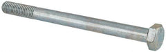 Value Collection - M8x1.25mm Metric Coarse, 100mm Length Under Head Hex Head Cap Screw - Partially Threaded, Grade 8.8 Steel, Zinc-Plated Finish, 13mm Hex - Apex Tool & Supply