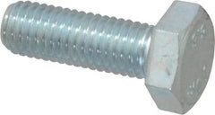 Value Collection - M10x1.50mm Metric Coarse, 30mm Length Under Head Hex Head Cap Screw - Fully Threaded, Grade 8.8 Steel, Zinc-Plated Finish, 17mm Hex - Apex Tool & Supply