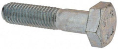 Value Collection - M10x1.50mm Metric Coarse, 45mm Length Under Head Hex Head Cap Screw - Partially Threaded, Grade 8.8 Steel, Zinc-Plated Finish, 17mm Hex - Apex Tool & Supply