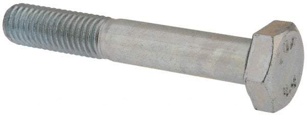 Value Collection - M10x1.50mm Metric Coarse, 65mm Length Under Head Hex Head Cap Screw - Partially Threaded, Grade 8.8 Steel, Zinc-Plated Finish, 17mm Hex - Apex Tool & Supply