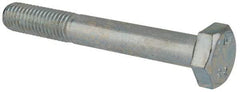 Value Collection - M10x1.50mm Metric Coarse, 75mm Length Under Head Hex Head Cap Screw - Partially Threaded, Grade 8.8 Steel, Zinc-Plated Finish, 17mm Hex - Apex Tool & Supply
