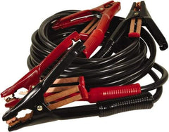 Associated Equipment - 15 Ft. Long, 500 Amperage Rating, Heavy Duty Booster Cable - Black & Red, 5 AWG Wire Guage - Apex Tool & Supply