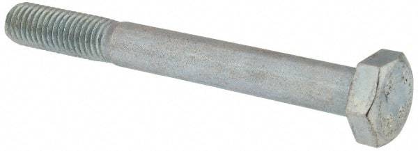 Value Collection - M10x1.50mm Metric Coarse, 90mm Length Under Head Hex Head Cap Screw - Partially Threaded, Grade 8.8 Steel, Zinc-Plated Finish, 17mm Hex - Apex Tool & Supply