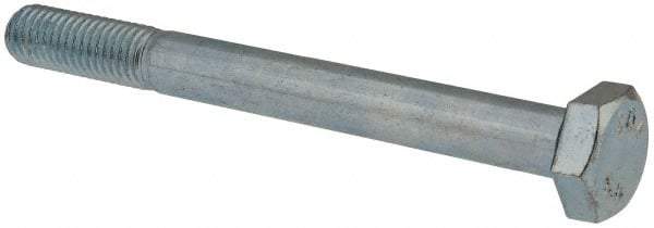 Value Collection - M10x1.50mm Metric Coarse, 100mm Length Under Head Hex Head Cap Screw - Partially Threaded, Grade 8.8 Steel, Zinc-Plated Finish, 17mm Hex - Apex Tool & Supply
