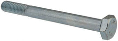 Value Collection - M10x1.50mm Metric Coarse, 100mm Length Under Head Hex Head Cap Screw - Partially Threaded, Grade 8.8 Steel, Zinc-Plated Finish, 17mm Hex - Apex Tool & Supply