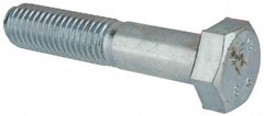 Value Collection - M12x1.75mm Metric Coarse, 60mm Length Under Head Hex Head Cap Screw - Partially Threaded, Grade 8.8 Steel, Zinc-Plated Finish, 19mm Hex - Apex Tool & Supply