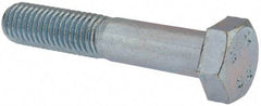 Value Collection - M12x1.75mm Metric Coarse, 65mm Length Under Head Hex Head Cap Screw - Partially Threaded, Grade 8.8 Steel, Zinc-Plated Finish, 19mm Hex - Apex Tool & Supply