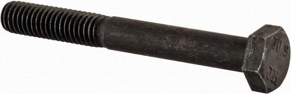 Value Collection - M6x1.00mm Metric Coarse, 50mm Length Under Head Hex Head Cap Screw - Partially Threaded, Grade 10.9 Steel, Black Oxide Finish, 10mm Hex - Apex Tool & Supply