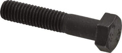 Value Collection - M8x1.25mm Metric Coarse, 40mm Length Under Head Hex Head Cap Screw - Partially Threaded, Grade 10.9 Steel, Black Oxide Finish, 13mm Hex - Apex Tool & Supply