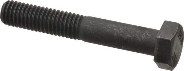 Value Collection - M8x1.25mm Metric Coarse, 50mm Length Under Head Hex Head Cap Screw - Partially Threaded, Grade 10.9 Steel, Black Oxide Finish, 13mm Hex - Apex Tool & Supply