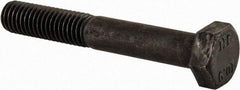 Value Collection - M8x1.25mm Metric Coarse, 55mm Length Under Head Hex Head Cap Screw - Partially Threaded, Grade 10.9 Steel, Black Oxide Finish, 13mm Hex - Apex Tool & Supply