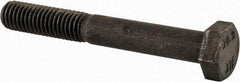 Value Collection - M8x1.25mm Metric Coarse, 60mm Length Under Head Hex Head Cap Screw - Partially Threaded, Grade 10.9 Steel, Black Oxide Finish, 13mm Hex - Apex Tool & Supply