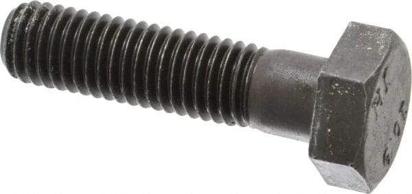 Value Collection - M10x1.50mm Metric Coarse, 40mm Length Under Head Hex Head Cap Screw - Partially Threaded, Grade 10.9 Steel, Black Oxide Finish, 17mm Hex - Apex Tool & Supply