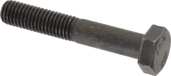 Value Collection - M10x1.50mm Metric Coarse, 60mm Length Under Head Hex Head Cap Screw - Partially Threaded, Grade 10.9 Steel, Black Oxide Finish, 17mm Hex - Apex Tool & Supply