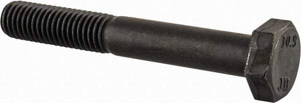 Value Collection - M10x1.50mm Metric Coarse, 70mm Length Under Head Hex Head Cap Screw - Partially Threaded, Grade 10.9 Steel, Black Oxide Finish, 17mm Hex - Apex Tool & Supply